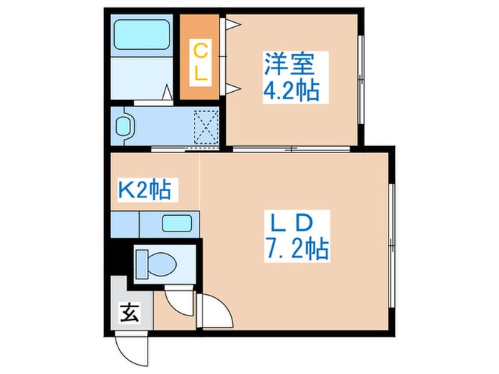 ブロッサムⅡの物件間取画像