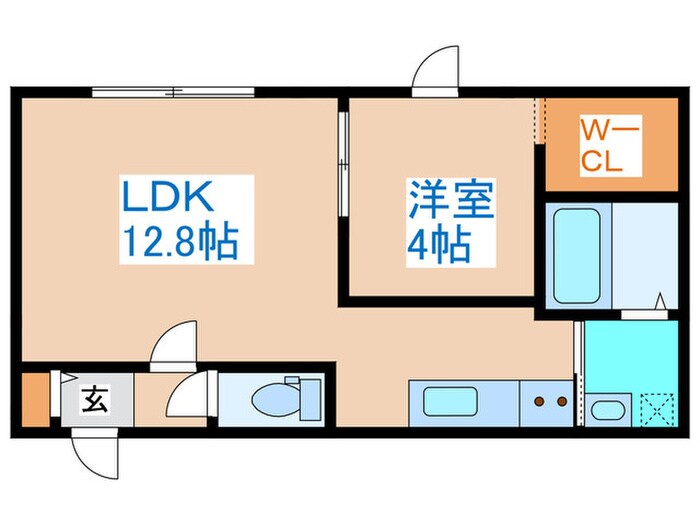 北斗エンブレム札幌の物件間取画像