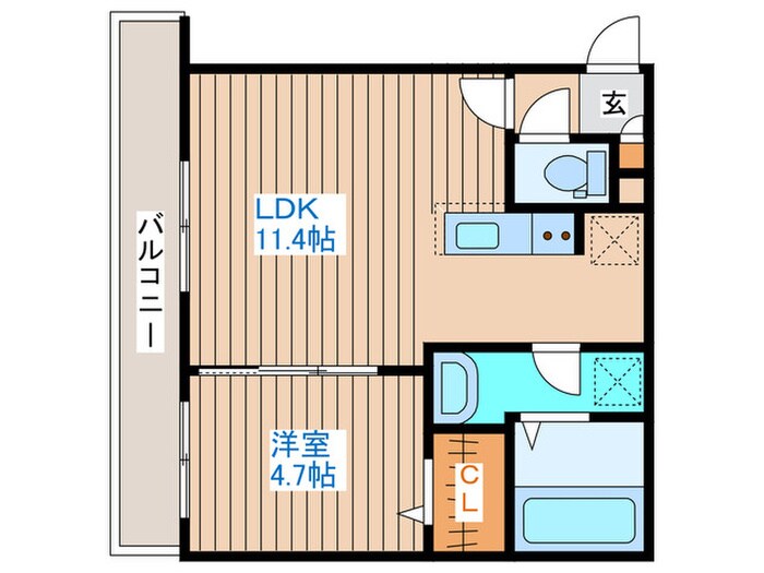 Axis-Will東札幌Sta.の物件間取画像