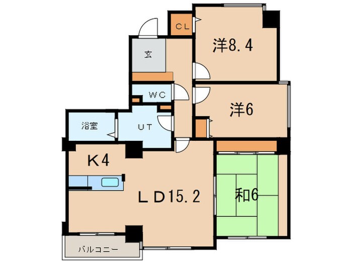 宮の森ロジュマン２の物件間取画像