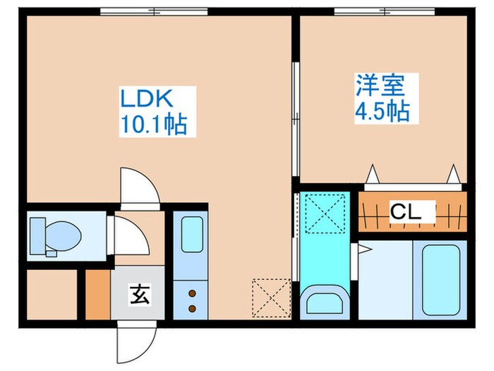 ウェリナ南郷１６の物件間取画像