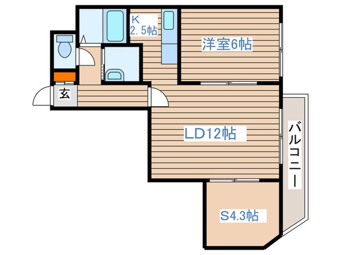 カ－ム北１８条の物件間取画像