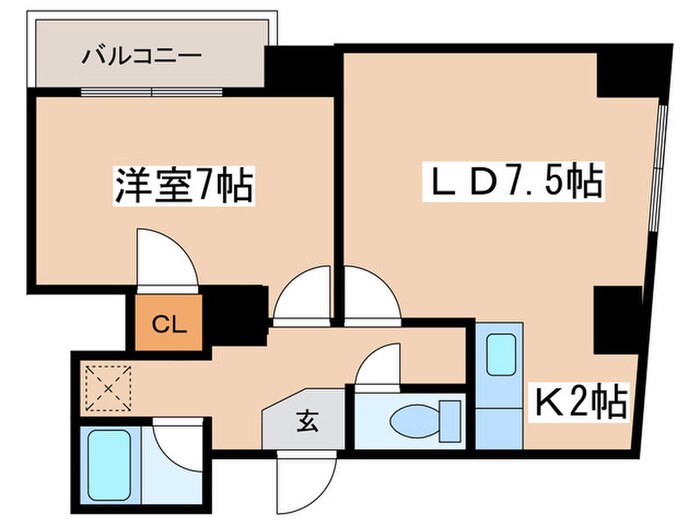 南１西１８丁目ビルの物件間取画像