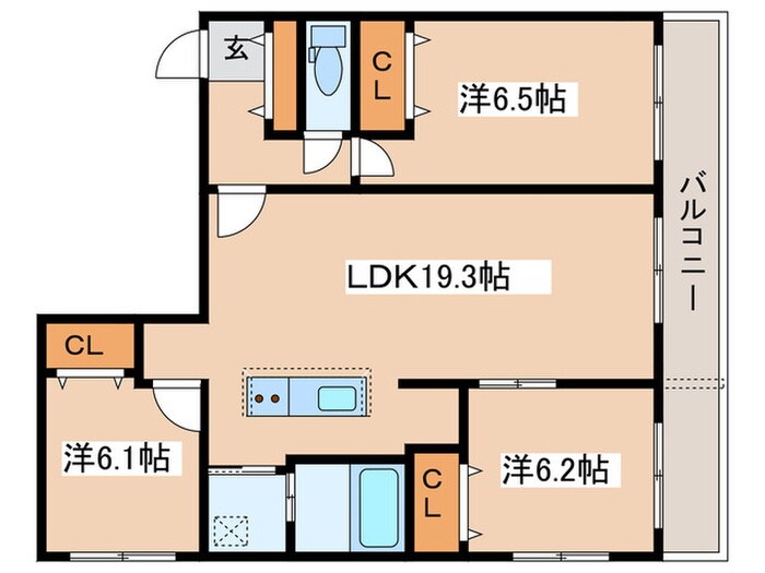 BRAMA南11条の物件間取画像