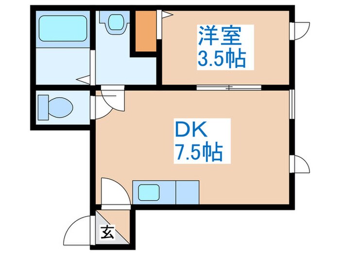 アーバンライフ琴似の物件間取画像