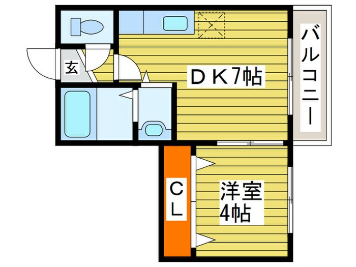 エアフォルグ北大Ⅱの物件間取画像