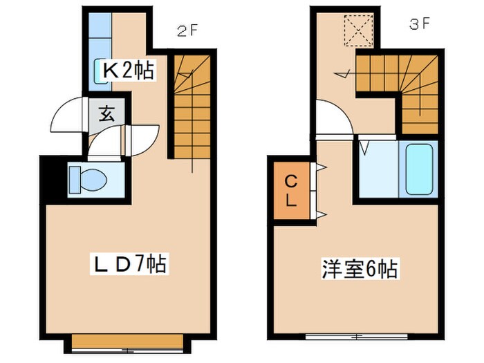 ドミトリーSKの物件間取画像