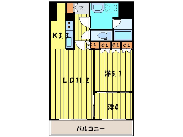 パ－クアクシス札幌植物園前の物件間取画像