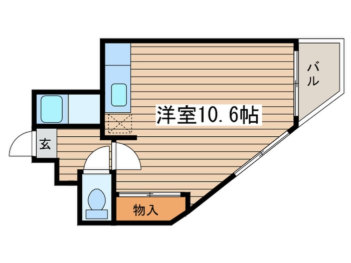 メトロサイドパレス北大前の物件間取画像