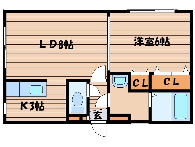 グランピア環状通東の物件間取画像