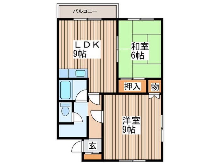 ヤマダハイツの物件間取画像