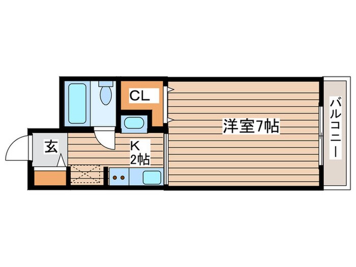 メゾンクレスト北大前（414）の物件間取画像