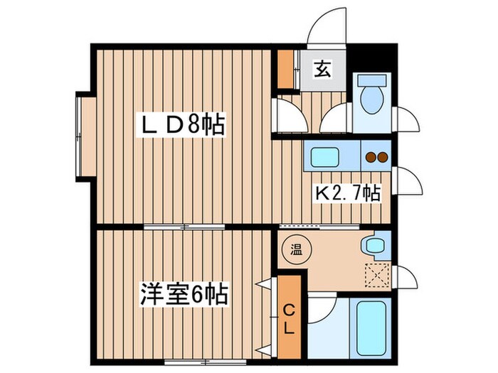 ラキア２１の物件間取画像