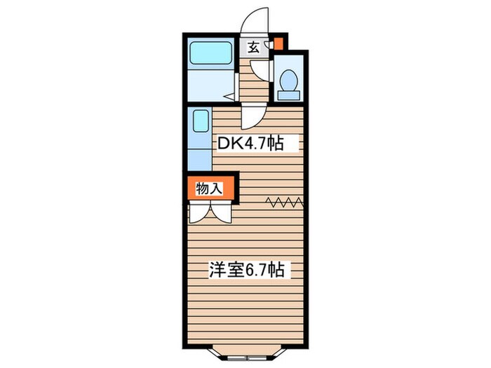 プレサント北８条Ｂ棟の物件間取画像