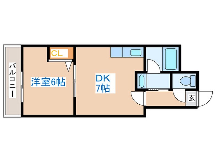 コ－トロティ琴似の物件間取画像