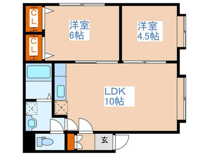 エターナルニシヤ２３の物件間取画像