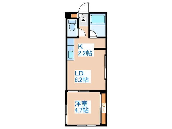 アイアール南郷Ⅷの物件間取画像