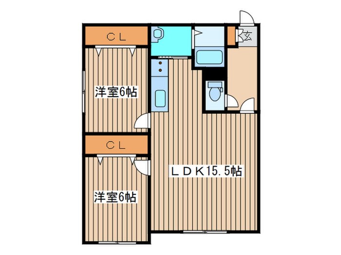 パレス遠藤の物件間取画像