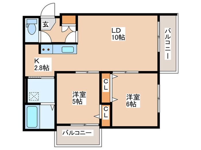 アルシオーネS12の物件間取画像