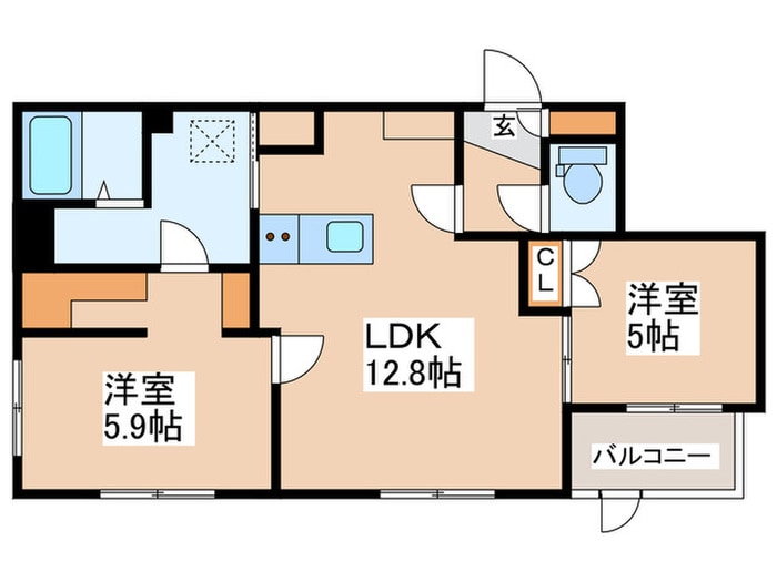 Rests on　伏見の物件間取画像