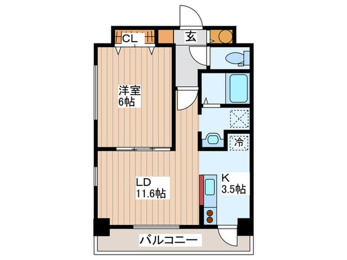 フィール円山の物件間取画像