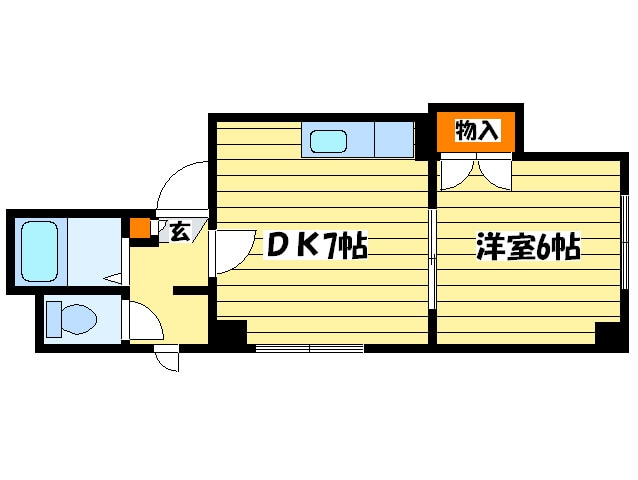 プログレスコ－ト六番館の物件間取画像