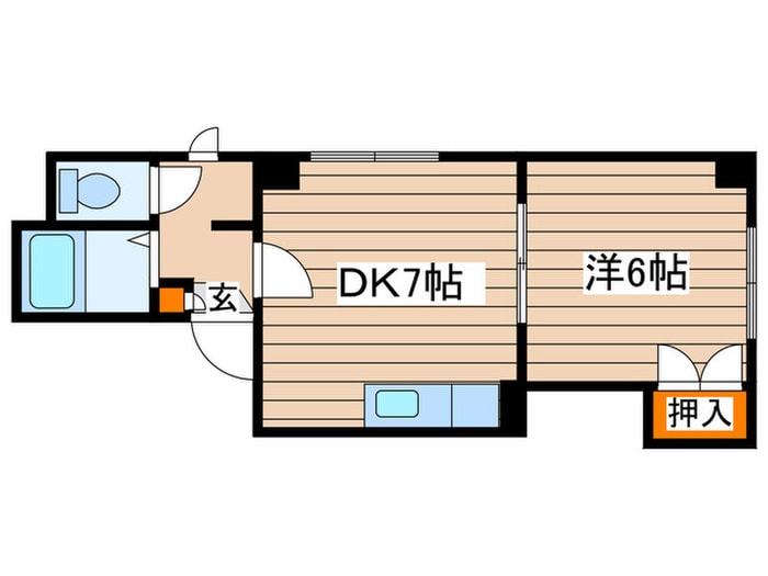 プログレスコ－ト六番館の物件間取画像