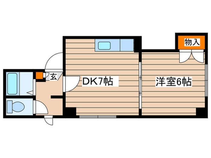 プログレスコ－ト六番館の物件間取画像