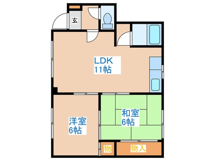 丸光ハイツの物件間取画像