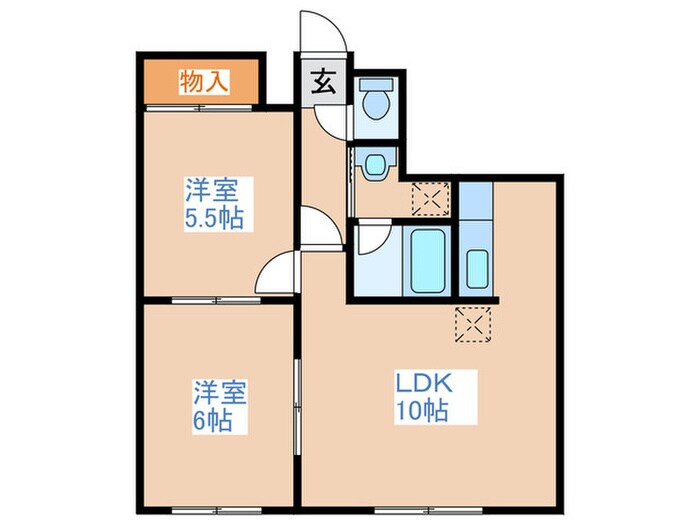 レスポールめぐみの物件間取画像