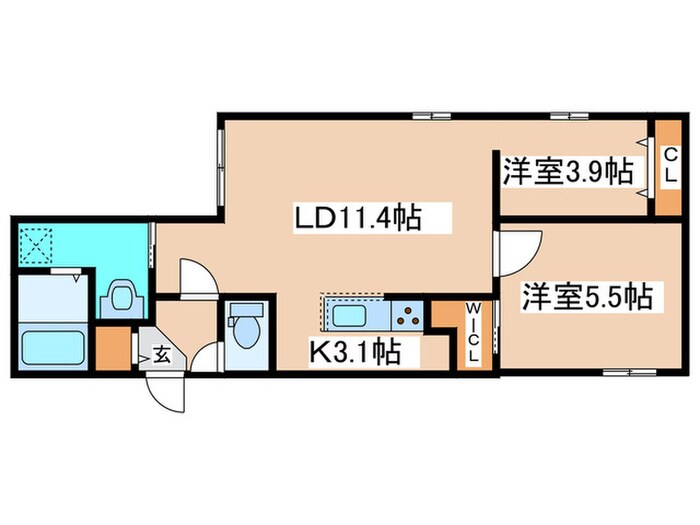 北斗エンブレム札幌北の物件間取画像