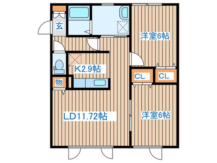 コ－ポ菊の物件間取画像