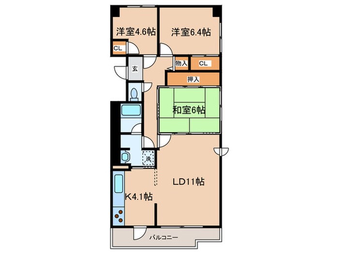 藤井ビルエクセレント円山の物件間取画像