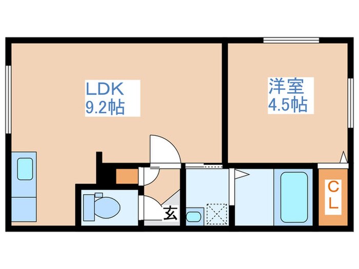 オリエントヒルズ平岸の物件間取画像