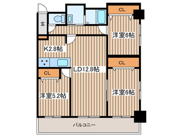 サンコート桑園ガーデンヒルズの物件間取画像