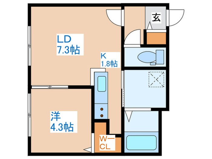 ASTER SHIROISHIの物件間取画像