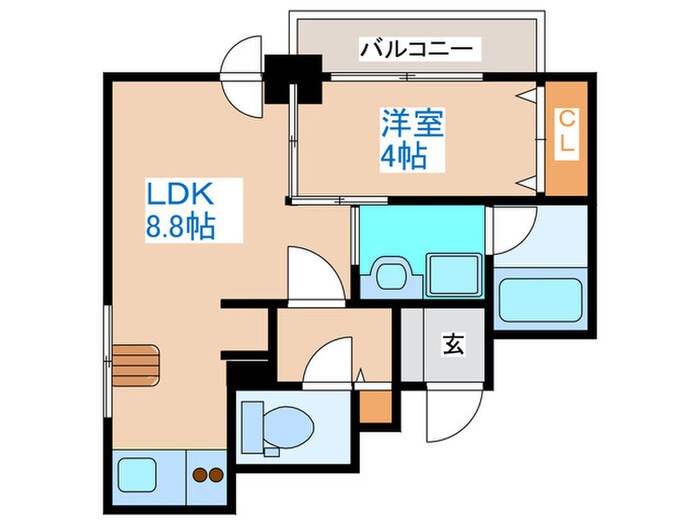 クラッセ山鼻の物件間取画像