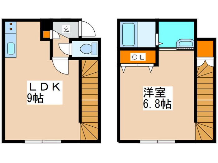 シャルム宮の沢の物件間取画像