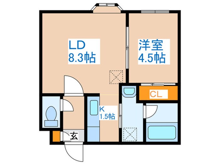 リリアンⅡの物件間取画像