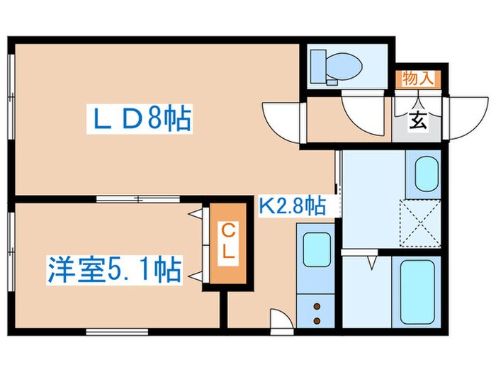 グランメールFPC北17条の物件間取画像