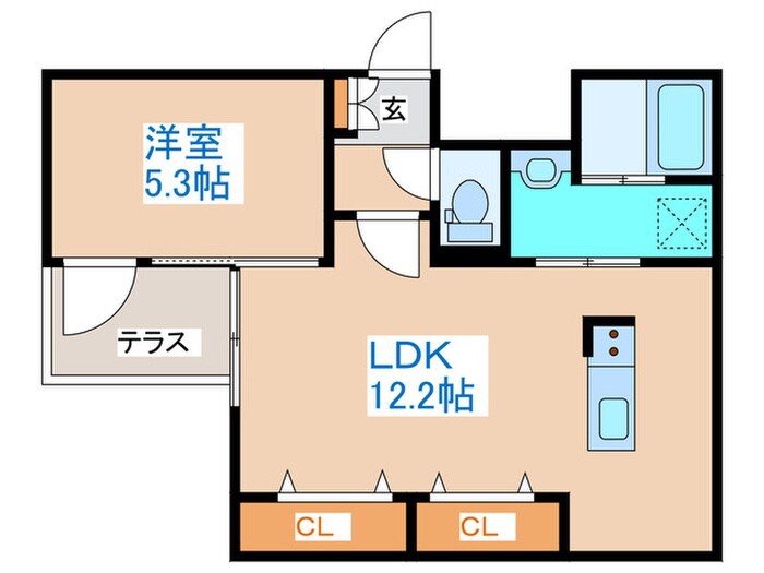 BLANC　CASSE南9条の物件間取画像