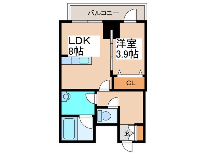 クリスタルガーデン栄町の物件間取画像