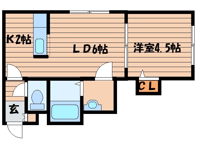 クレセリア新川の物件間取画像