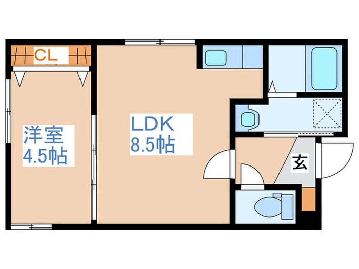 メトロ南平岸駅前の物件間取画像