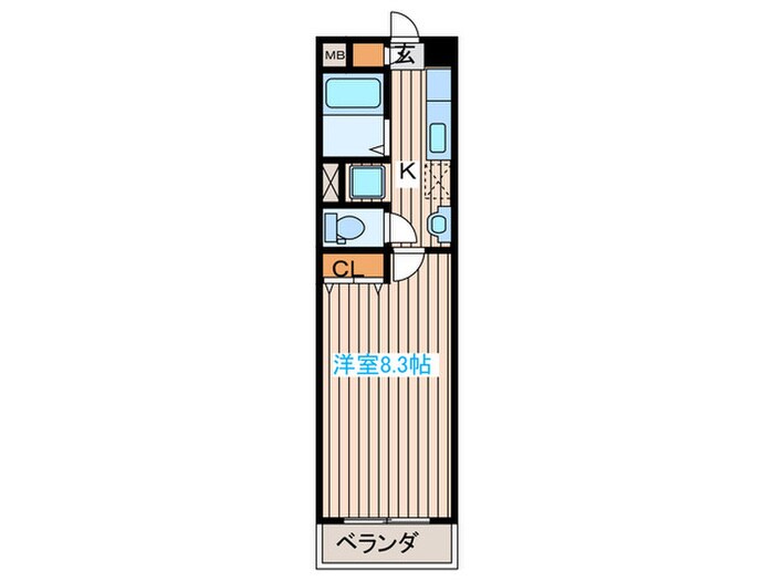 スタ－リット上杉の物件間取画像