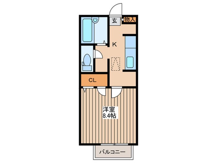 パインフラッツの物件間取画像