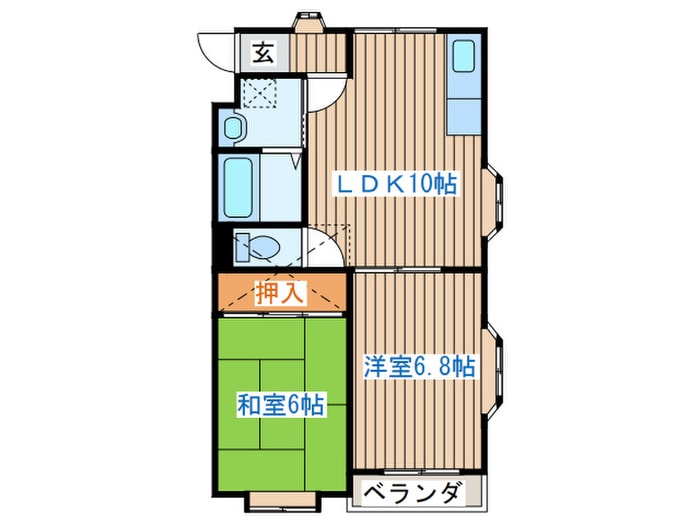 キャッスルESの物件間取画像