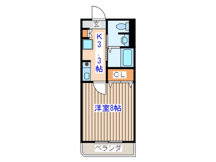 フラット小松島の物件間取画像