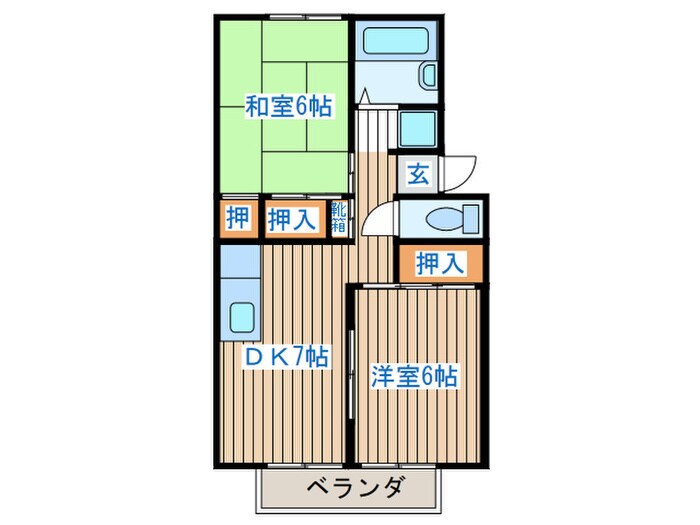 SUN　CITY上杉の物件間取画像