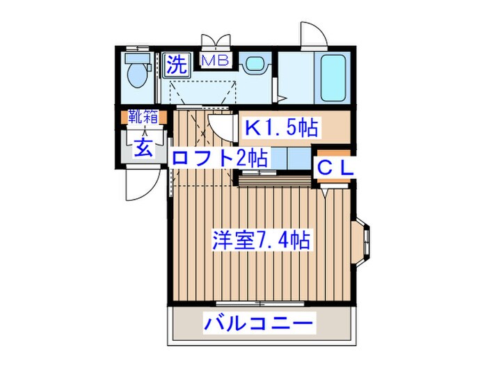 エスプワ－ル１の物件間取画像